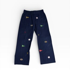 Navy Mud Pie Embroidered Sports Team Pants 4T/5T Baseball Football Cotton Spirit